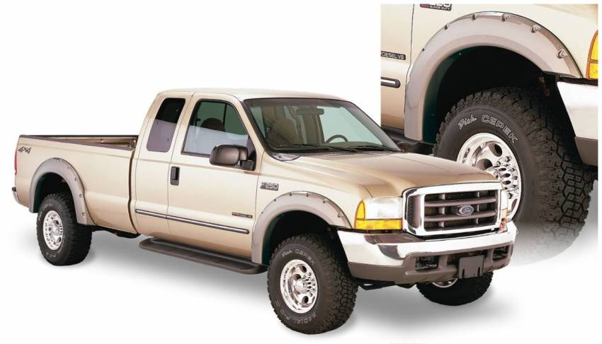 Bushwacker - Bushwacker 20914-02 Pocket Style Fender Flares Front and Rear Fender Flare