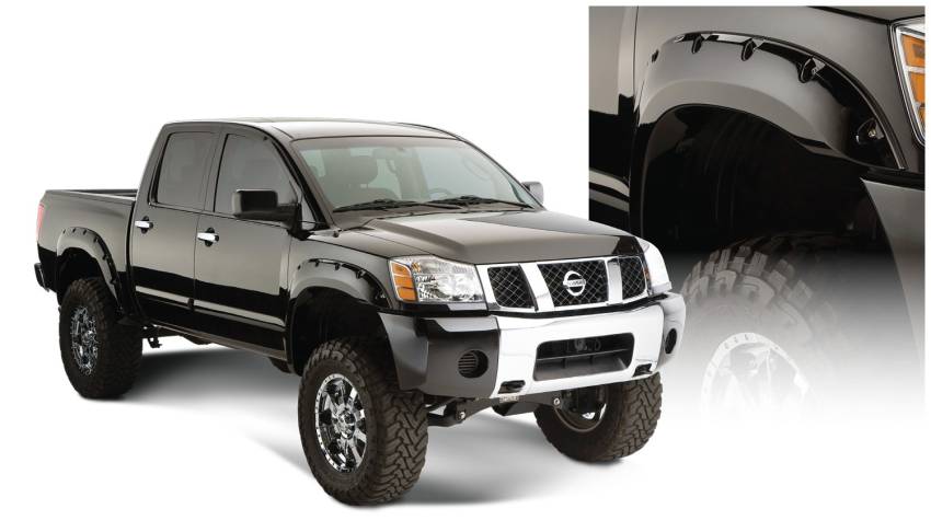 Bushwacker - Bushwacker 70908-02 Pocket Style Fender Flares Front and Rear Fender Flare