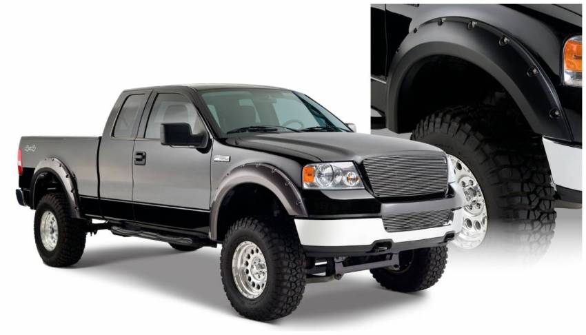 Bushwacker - Bushwacker 20916-02 Pocket Style Fender Flares Front and Rear Fender Flare