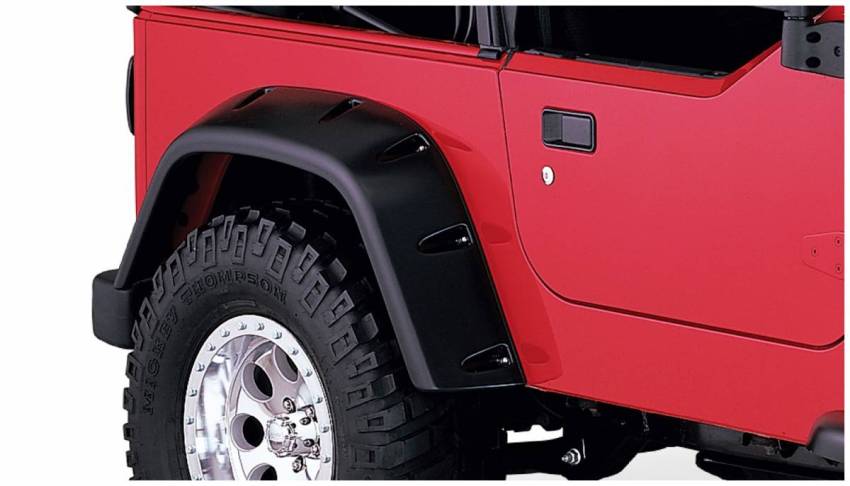 Bushwacker - Bushwacker 10030-07 Pocket Style Fender Flares Rear Fender Flare