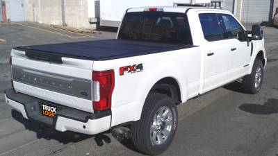 A BAK Flip MX4 bed cover on a Ford Super Duty