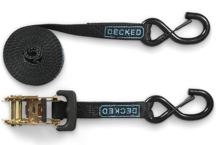 Decked - Decked Rachet Straps - 2pc ratchet straps - A0088-RSTP-BLK